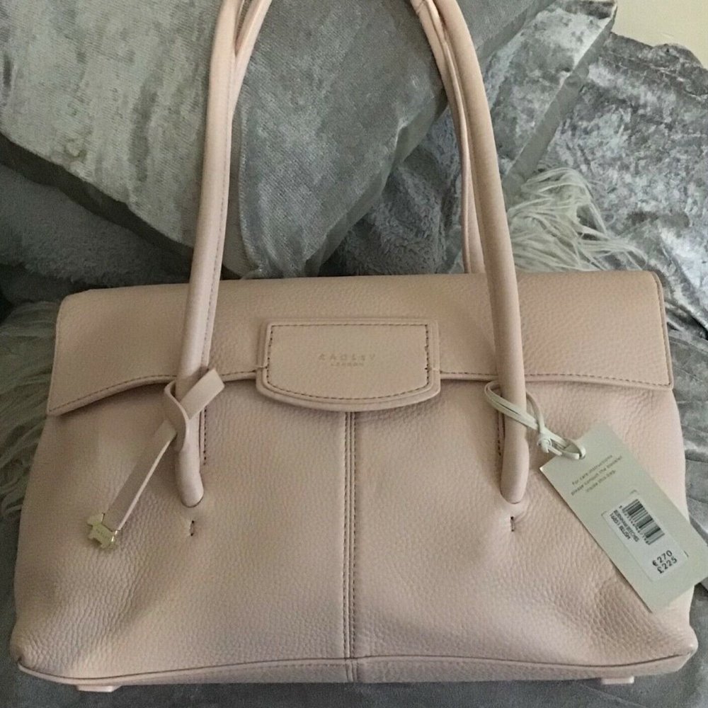 Bnwt Radley burnham beeches blush pink large leath
